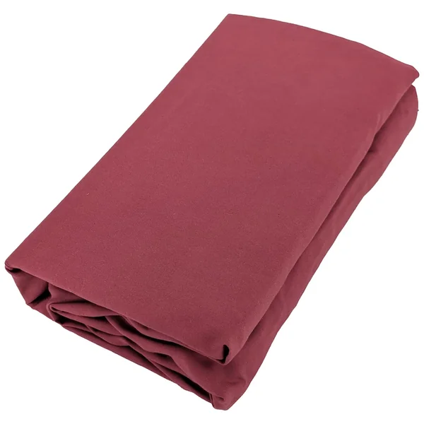 Drap housse uni 80x200 cm bonnet 35 cm percale de coton MANOIR rouge Carmin