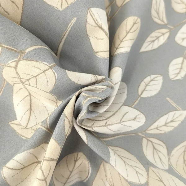 Drap plat imprimé 180x290 cm en 100% percale de coton LISON gris