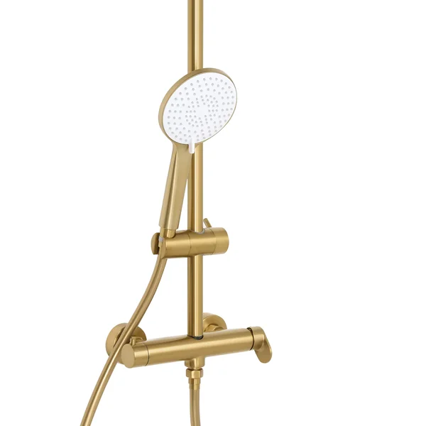 Duschsystem mit Mischbatterie und Regenbrause CATAMARCA Gold