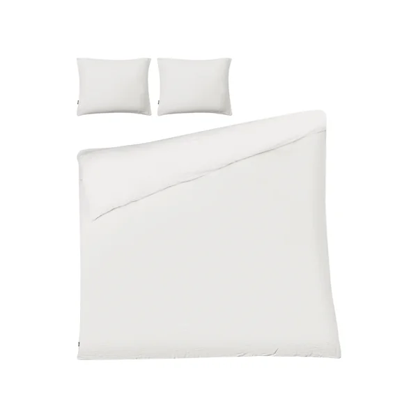 Duvet Cover Set SUMNER Cotton Muslin 200 x 200 cm Off-White