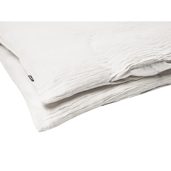 Duvet Cover Set SUMNER Cotton Muslin 200 x 200 cm Off-White