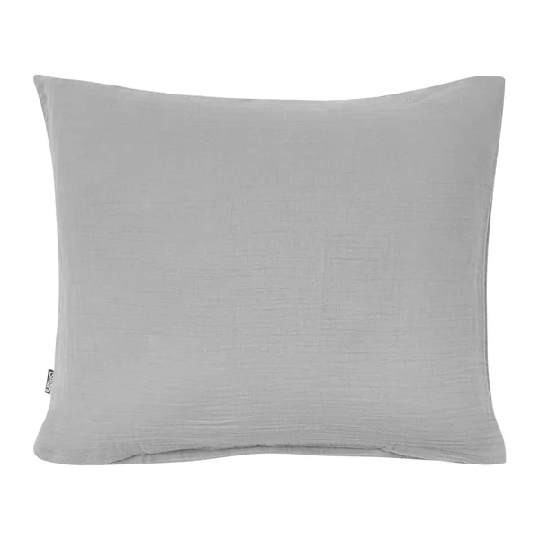 Duvet Cover Set SUMNER Cotton Muslin 220 x 240 cm Light Grey