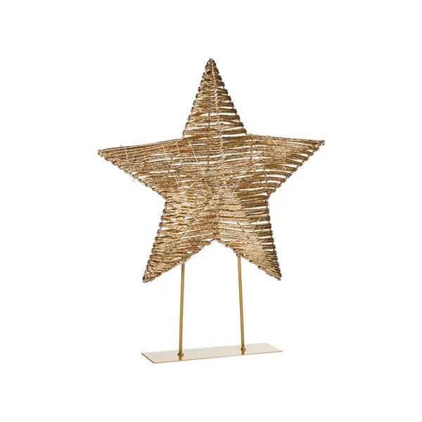 Décoration de Noël LED FARUP Étoile 51 cm Doré