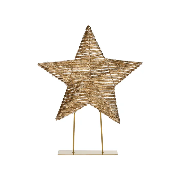 Décoration de Noël LED FARUP Étoile 51 cm Doré