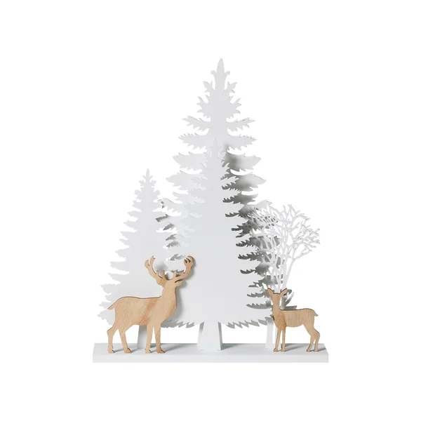 Décoration de Noël LED GISSELAN 45 cm Blanc