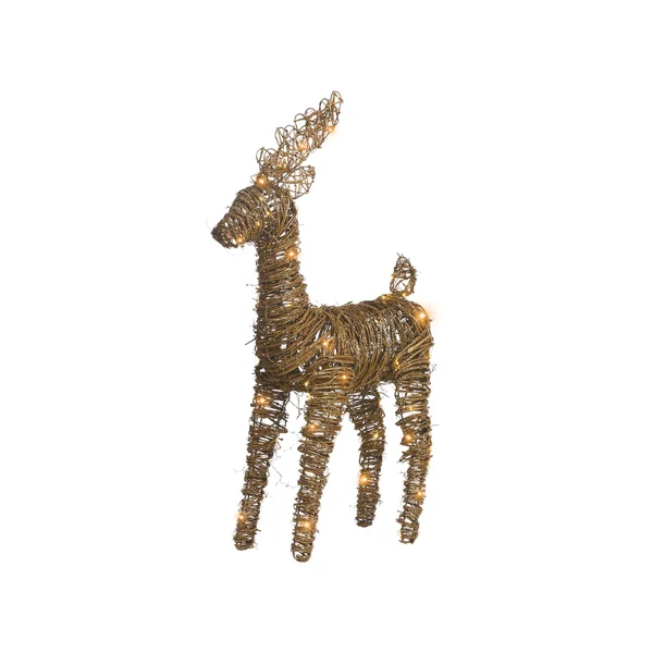 Décoration de Noël LED GRINDAVIK Renne 97 cm Naturel