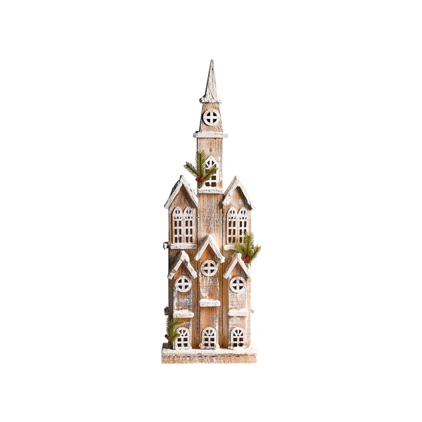 Décoration de Noël LED NILAKA Maison 85 cm Marron clair