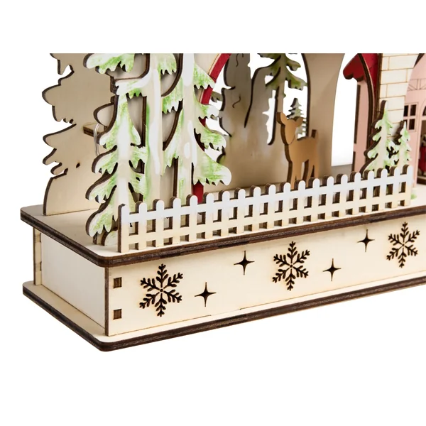 Décoration de Noël LED SELURA 30 cm Marron clair