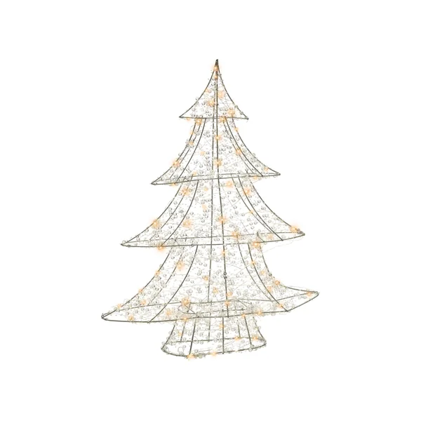 Décoration extérieure LED BLONDUOS Arbre de Noël 60 cm Argenté