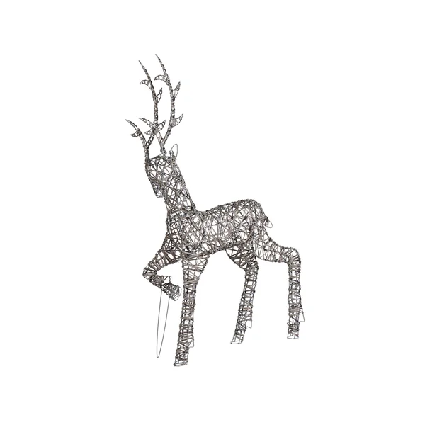 Décoration extérieure LED HUSAVIK Renne 140 cm Argenté