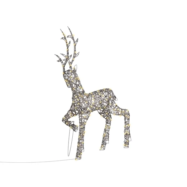 Décoration extérieure LED HUSAVIK Renne 140 cm Argenté