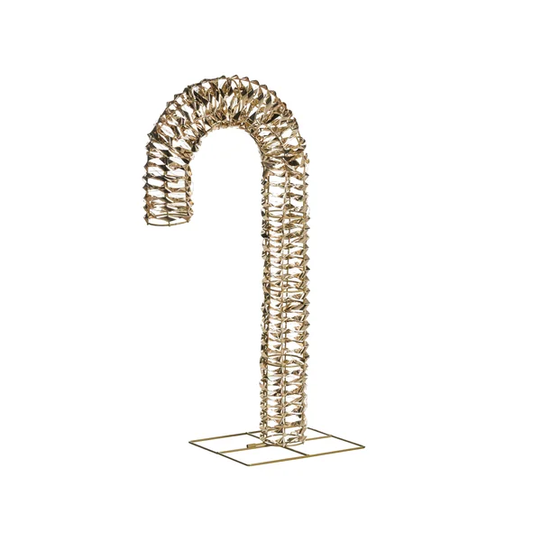 Décoration extérieure LED NORRESO Sucre d'orge 74 cm Doré