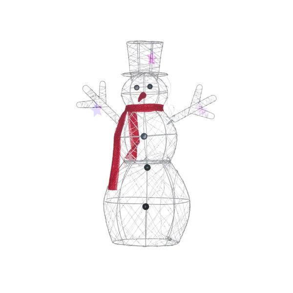 Décoration extérieure LED VASMAN Bonhomme de neige 93 cm Blanc