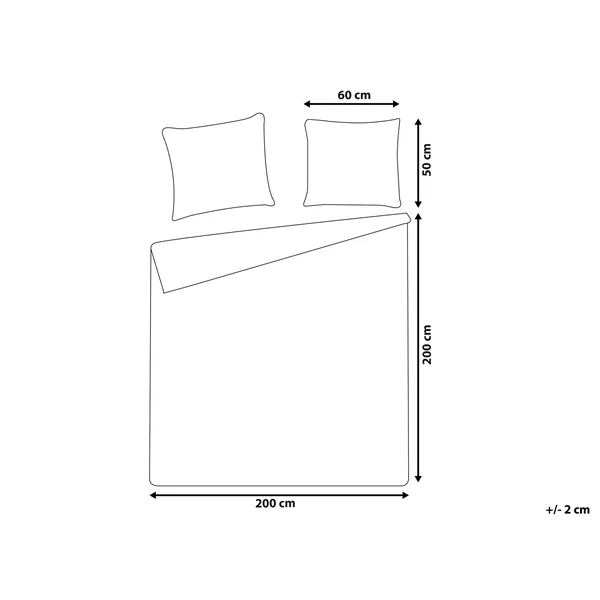 Ensemble de housses de couette PARKROSE Satin de coton 200 x 200 cm Vert