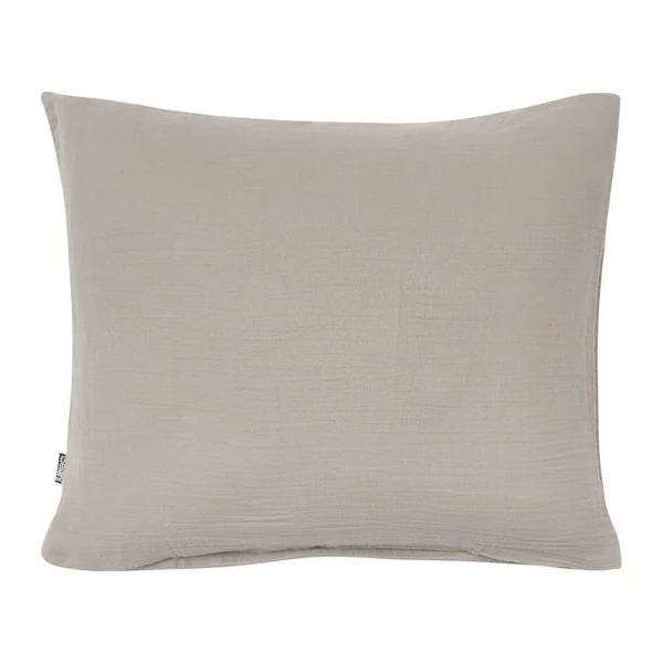 Ensemble de housses de couette SUMNER Mousseline de coton 200 x 200 cm Taupe