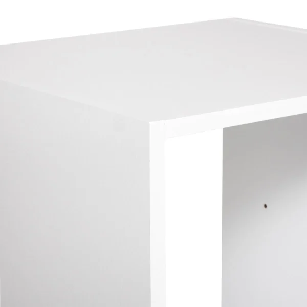 ETAGERE 4 CASES HAUT MIX BLANC