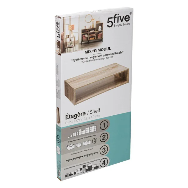 ETAGERE DEMI RECTANGLE MIX NATUREL
