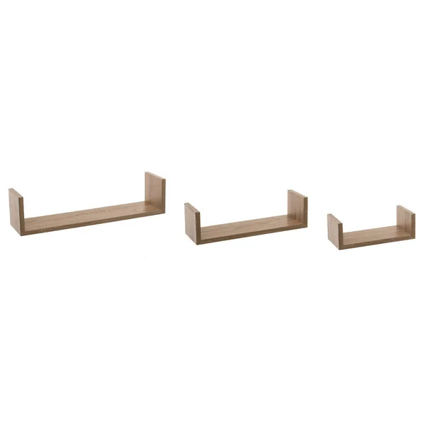 ETAGERE MURALE BORD CHENE NATUREL X3 PIECES