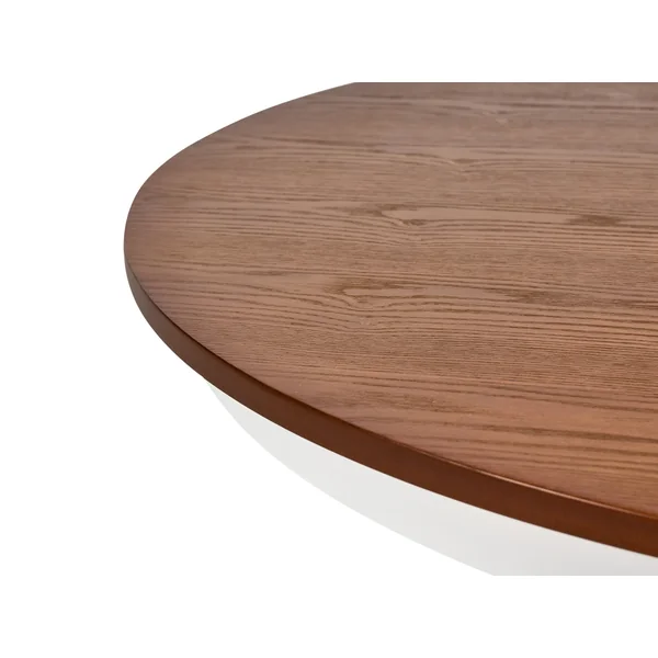Extending Dining Table AKRON Brown Ash Wood 106/150 cm 106 cm Wood