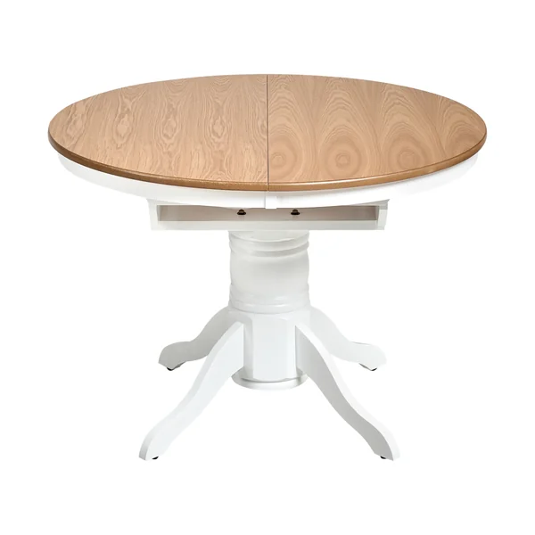 Extending Dining Table AKRON Light Ash Wood 106/150 cm 106 cm Wood