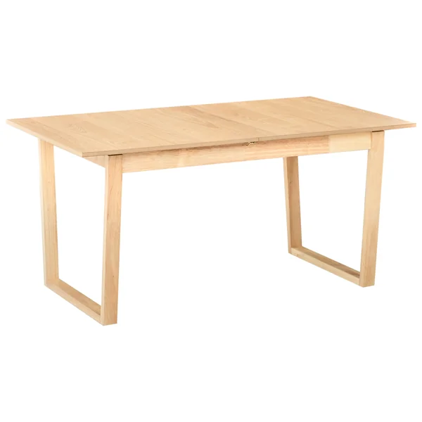 Extending Dining Table CAMDEN Light Ash Wood 160/200 cm 95 cm