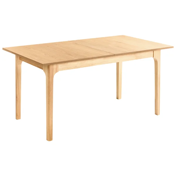 Extending Dining Table DELMAS Light Ash Wood 160/200 cm 90 cm