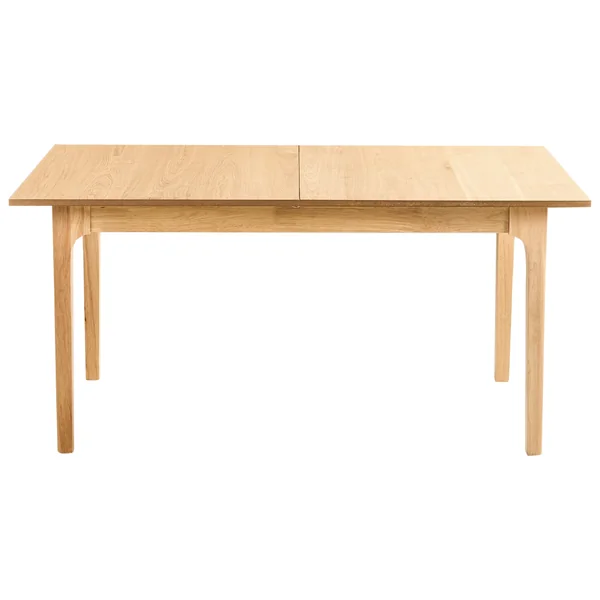 Extending Dining Table DELMAS Light Ash Wood 160/200 cm 90 cm