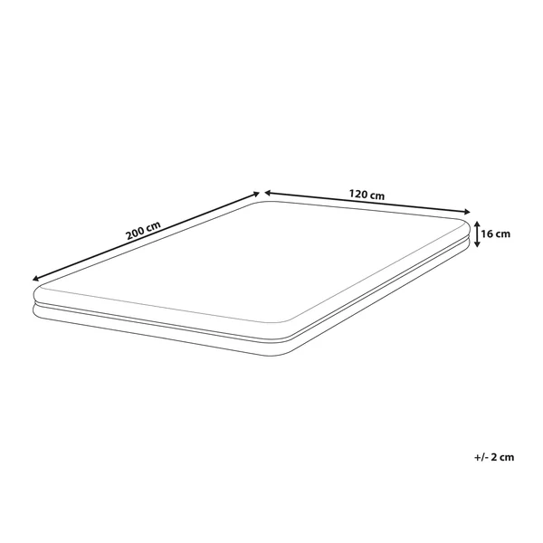 Foam Mattress ENCHANT H2/3 Medium 120 x 200 cm (EU Small Double)