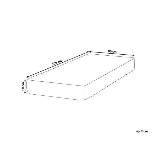 Foam Mattress PRECIOUS H2/3 Medium 80 x 200 cm (EU Small Single)