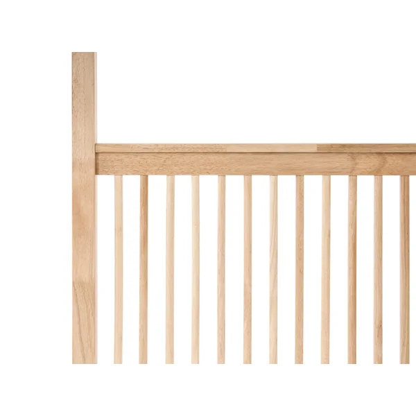 Four Poster Bed Wood HARFLEUR 180 x 200 cm (EU Super King) Light Brown