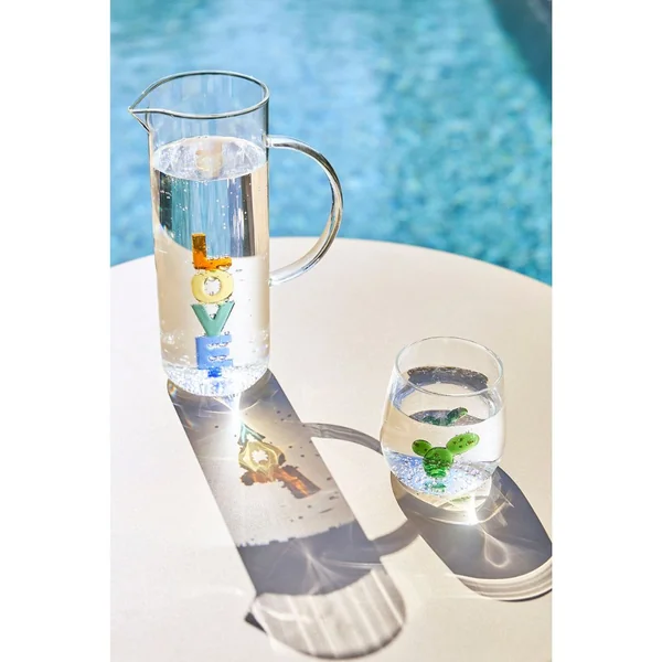 Gobelet cactus x3 en verre borosilicate 40cl - Colorea