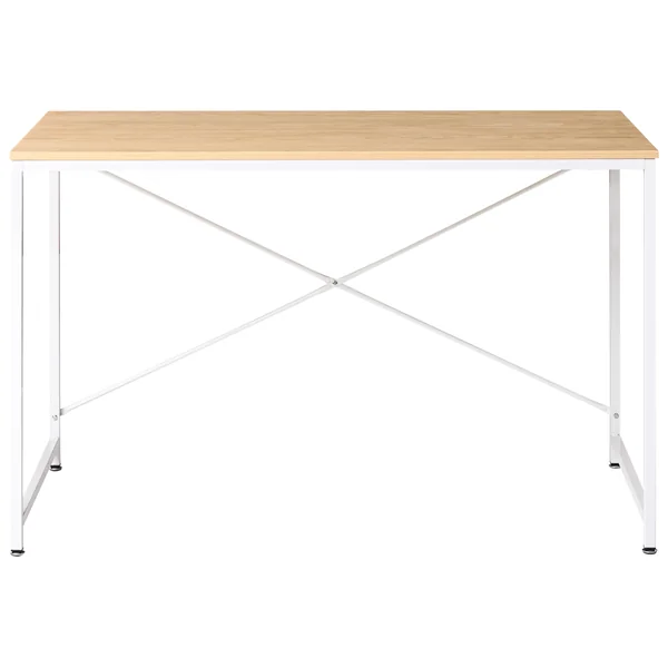 Home Office Desk ANDASTE Light Brown/ White 120 cm 60 cm