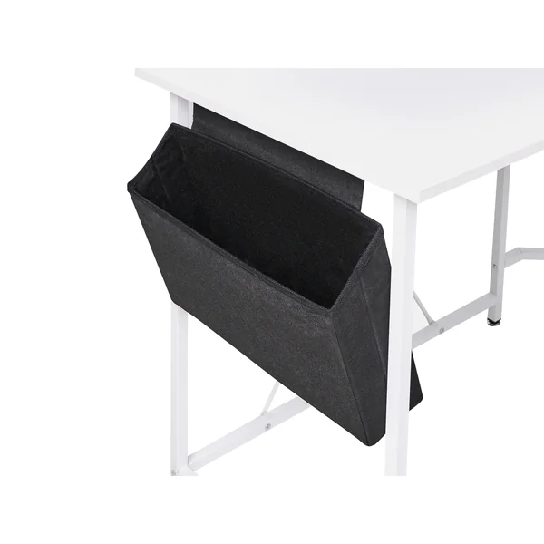 Home Office Desk ARAMINGO White 120 cm 60 cm with Storage