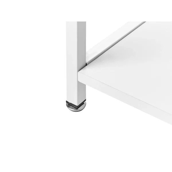 Home Office Desk ARAMINGO White 120 cm 60 cm with Storage