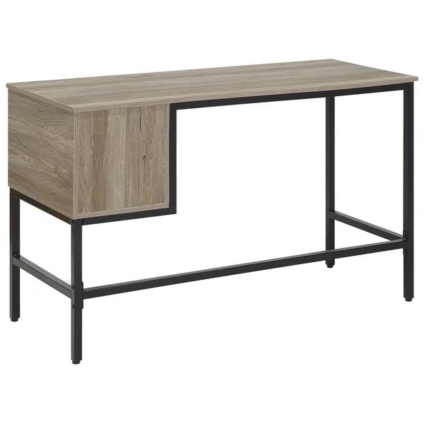 Home Office Desk GRANT Light Brown 120 cm 48 cm with Drawers
