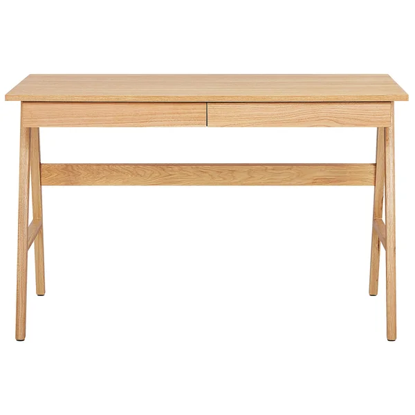 Home Office Desk SHESLAY Light Brown 120 cm 70 cm with Drawers