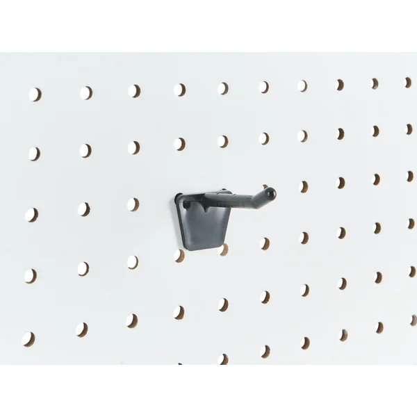 Home Office Desk with Pegboard BUXTON White 84 cm 48 cm