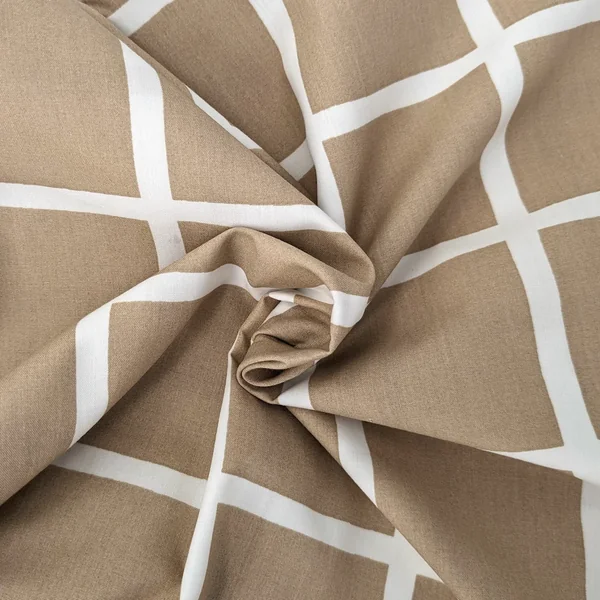 Housse de couette 200x200 cm percale 100% coton DDM MAX Beige