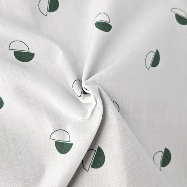 Housse de couette 260x240 cm percale 100% coton ALEX vert Kaki