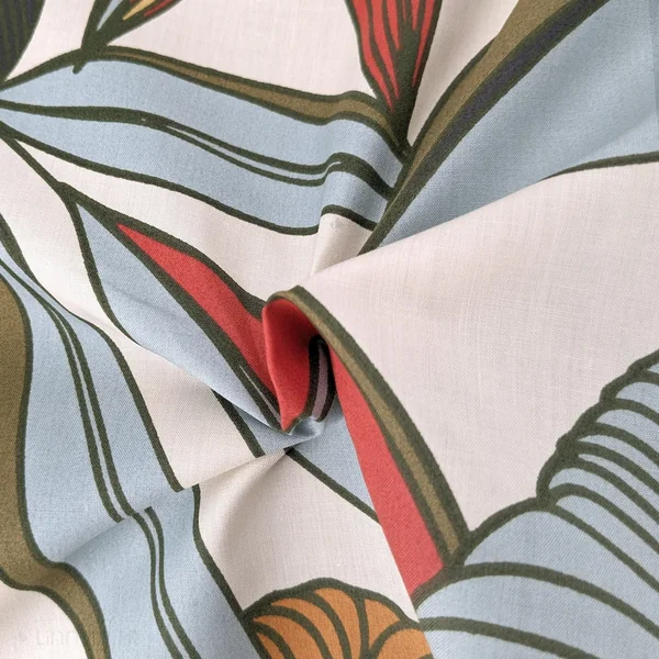 Housse de couette 260x240 cm percale 100% coton CASCADE vert sauge