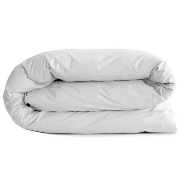 Housse de couette uni 200x200 cm percale de coton MANOIR gris Perle
