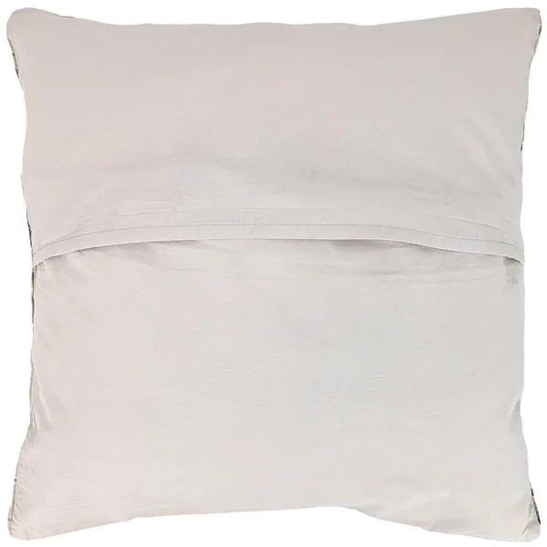 Housse de coussin 45x45 cm lin lavé motif végétal PALAWAN beige Sauge