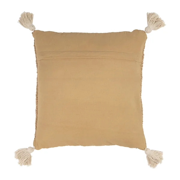 Housse de coussin Crabe en corde et jute naturel blanc 45x45cm - Eté A La Mer