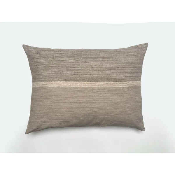 Housse de coussin ZAGORA pur coton 250 g/m² 50x70 cm beige ficelle