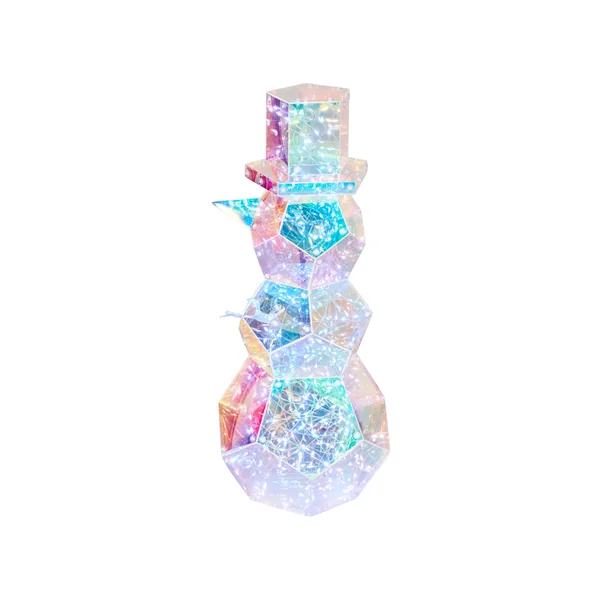 Kerstdecoratie LED ARCTICA Sneeuwpop 43 cm Meerkleurig