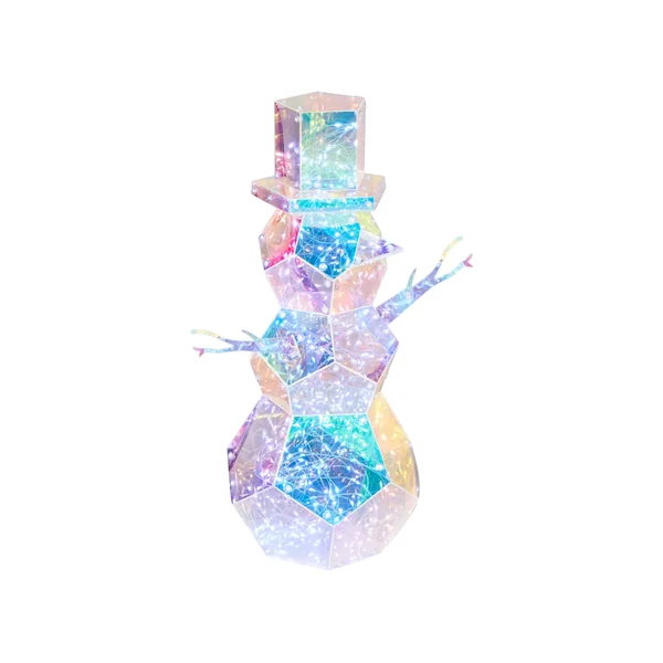 Kerstdecoratie LED ARCTICA Sneeuwpop 43 cm Meerkleurig