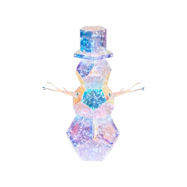 Kerstdecoratie LED ARCTICA Sneeuwpop 43 cm Meerkleurig