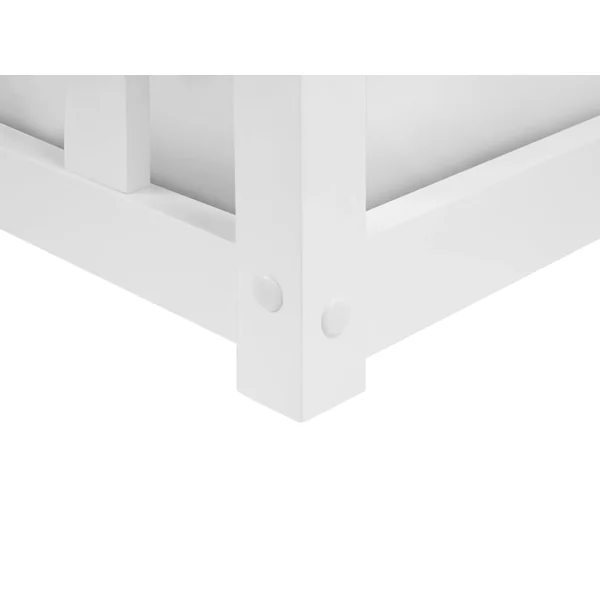 Kids Bed Pine Wood AURIBEAU 90 x 200 cm (EU Single) White
