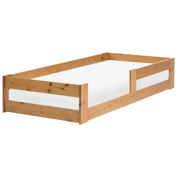 Kids Bed Pine Wood PRIMELLES 90 x 200 cm (EU Single) Brown