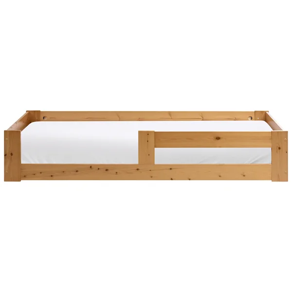 Kids Bed Pine Wood PRIMELLES 90 x 200 cm (EU Single) Brown